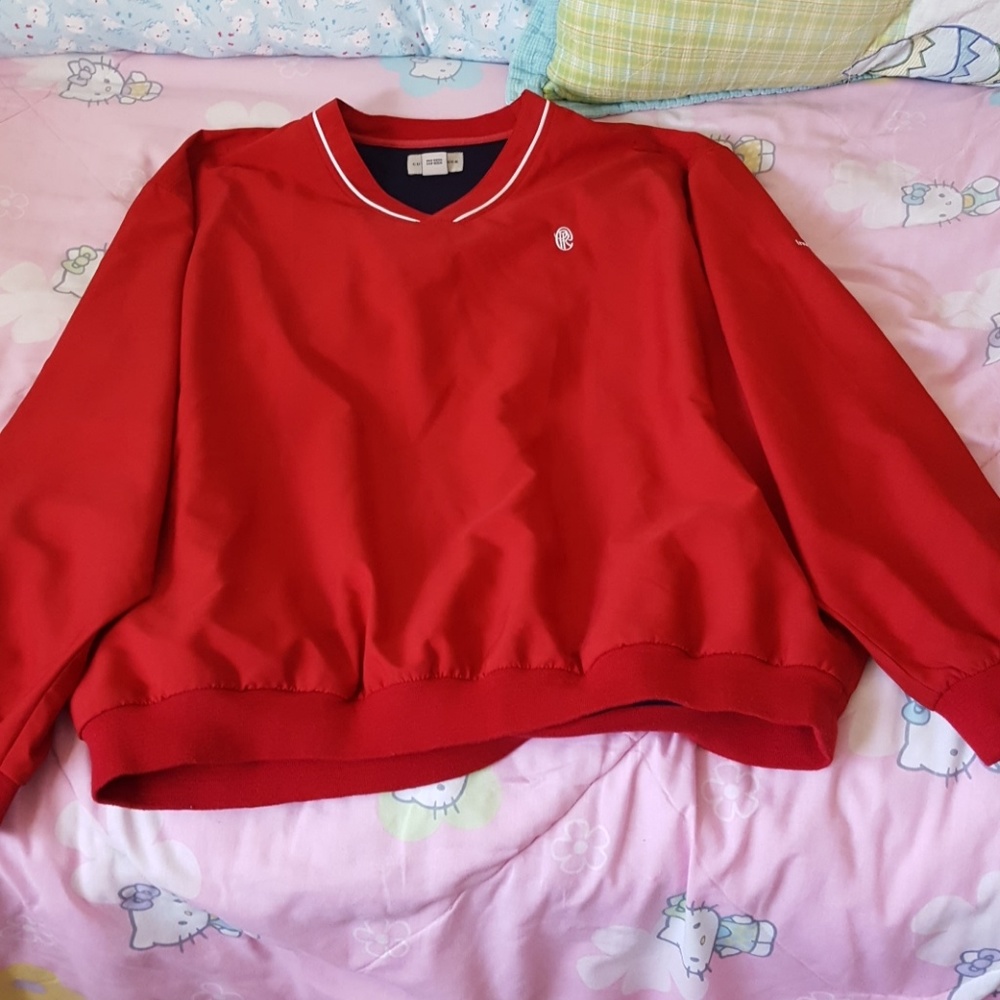Red vintage windbreaker